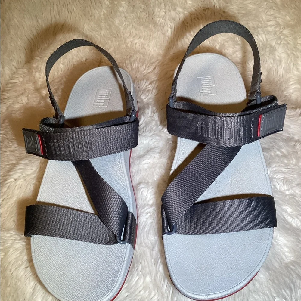 Fitflop sufa slingback Gray Sandals size 10